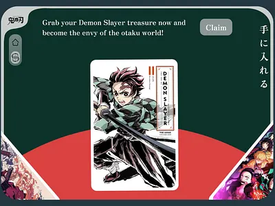 Demon Slayer Anime Website anime figma ui uiux ux web design