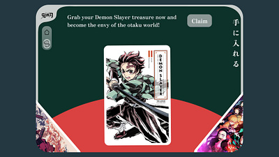 Demon Slayer Anime Website anime figma ui uiux ux web design