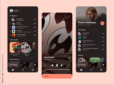 Daily UI - 009 | Music Player 009 app app design dailyui dailyui009 dailyuichallenge music app music player ui ui design