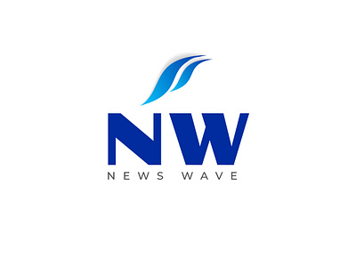 Logo Design - News Wave artwork branding colorcombinations design dribbble dribbbledesign figma figmadesign graphic design graphicdesign graphicdesigner illustration logo logodesign news newswave ui uiuxdesign ux vector