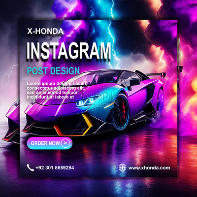 CAR COMPANY / INSTAGRAM POST DESIGN graphic design