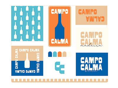 Campo Calma Logo + Identity branding hospitality hotel logo midnight grim travel