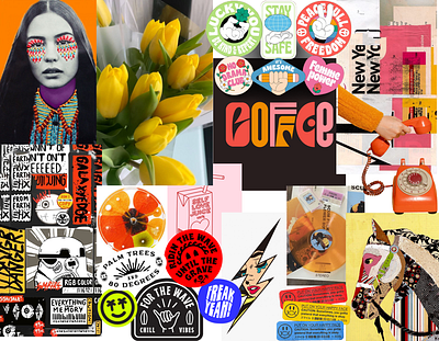 My mood board branding graphic design