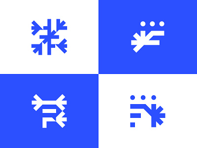 Forms + SnowFlakes Logo Concepts brand identity branding design forms logo graphic design letter f logo logo logo designer logo mark minimal logo minimalist modern logo snow logo snowflakes logo