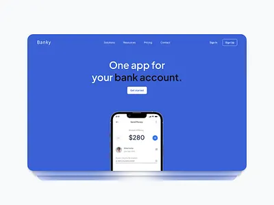 Banky - Website bank design interface ui ui design uiux uiuxdesign webdesign website