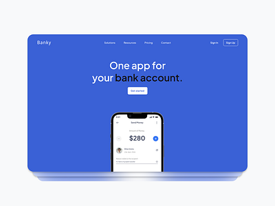 Banky - Website bank design interface ui ui design uiux uiuxdesign webdesign website