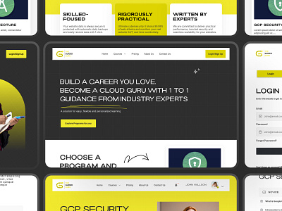 The Guide Guru Website | Welldux | UI UX Design | Figma ai website courses figma homepage programe skilled website uiux website design welldux