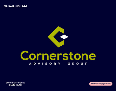 CornerStone Advisory Group Logo Design branding graphic design logo logo design