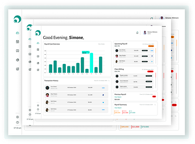 PayTrack Pro dashboard payroll ui ux