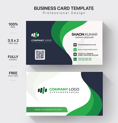 Business Card Design branding business business card card design graphic design logo