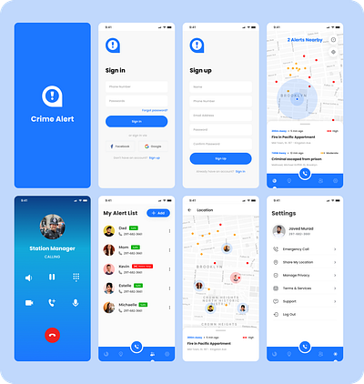 Crime Alert App Design | Designer Avi ui