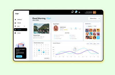 Property Management Dashboard dashboard property ui