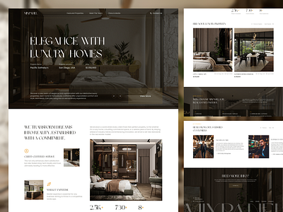 Website for Luxury Real Estate apartments housing complex landing page luxury real estate product design property landing page real estate real estate design residential complex web design website website for luxury real estate