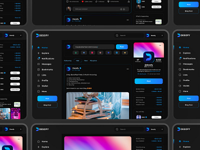 Social Home page | Welldux | UI UX Design Agency social home page social media social web twitter ui x ui