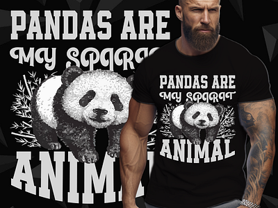 Panda T-Shirt Design day design graphic design illustration panda psnda t shirt t shirt t shirt design typography