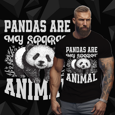 Panda T-Shirt Design day design graphic design illustration panda psnda t shirt t shirt t shirt design typography