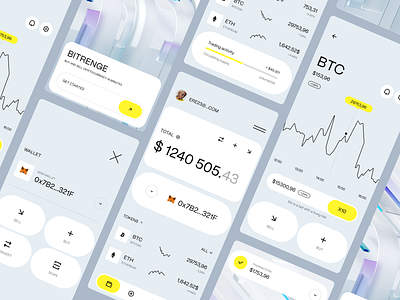 BITRENGE - Crypto Design branding design ui ux website