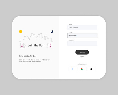 register screen design figma register ui