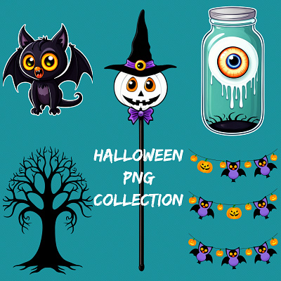 Halloween PNG Collection 2024 clipart collection graphics halloween illustration png sticker