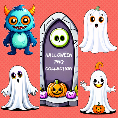 Free Halloween Assets for Design collection design frightful graphic design illustration vector