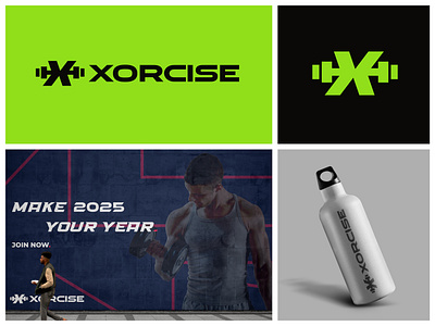 Xorcise - Fitness Logo and Branding branding fitness fitness branding fitness logo gym gym branding gym logo health branding health logo identity logo logo design logodesign logotype sport branding sport logo xorcise logo