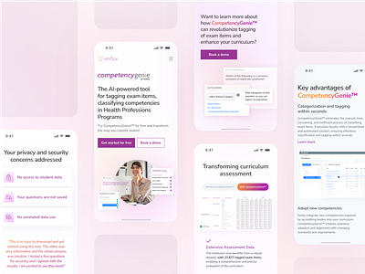 landing page mobile UI branding data analytics design system edtech education software institution data mobile concept mobile interface mobile ios mobile ui product marketing ui uiux