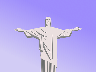 Cristo Redentor brasil design figma illustration landmark summer