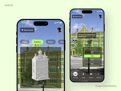 Augmented Reality App ar augmented reality design ui uidesign ux ux design