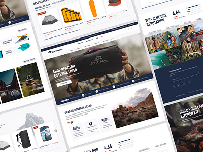 Immersive Outdoor Shopping ✦ Sea to Summit Homepage Redesign branding design design agency ecommerce ecommerce homepage homepage design homepage ecommerce brand outdoors shopify agency ui