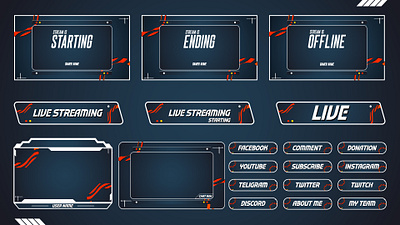 BEAST STREAMING OVERLAY branding graphic design