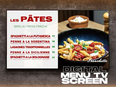 TV Screen Menu | Menu Board | Digital Menu Board | Menu Design digital menu board fiverr graphic design menu design restaurante