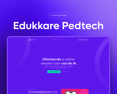 Edukkare // Landing Page figma landing page mobile first ui design uiux web design website