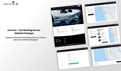 Auto Car – Taxi Booking Service Website Prototype autocar bookingapp taxibooking taxiservice transportapp userinterface webprototype