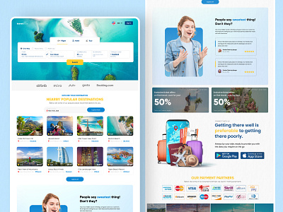 Travel Extra Web Ui Design branding design landing page travel travel landing page travel website ui website ui