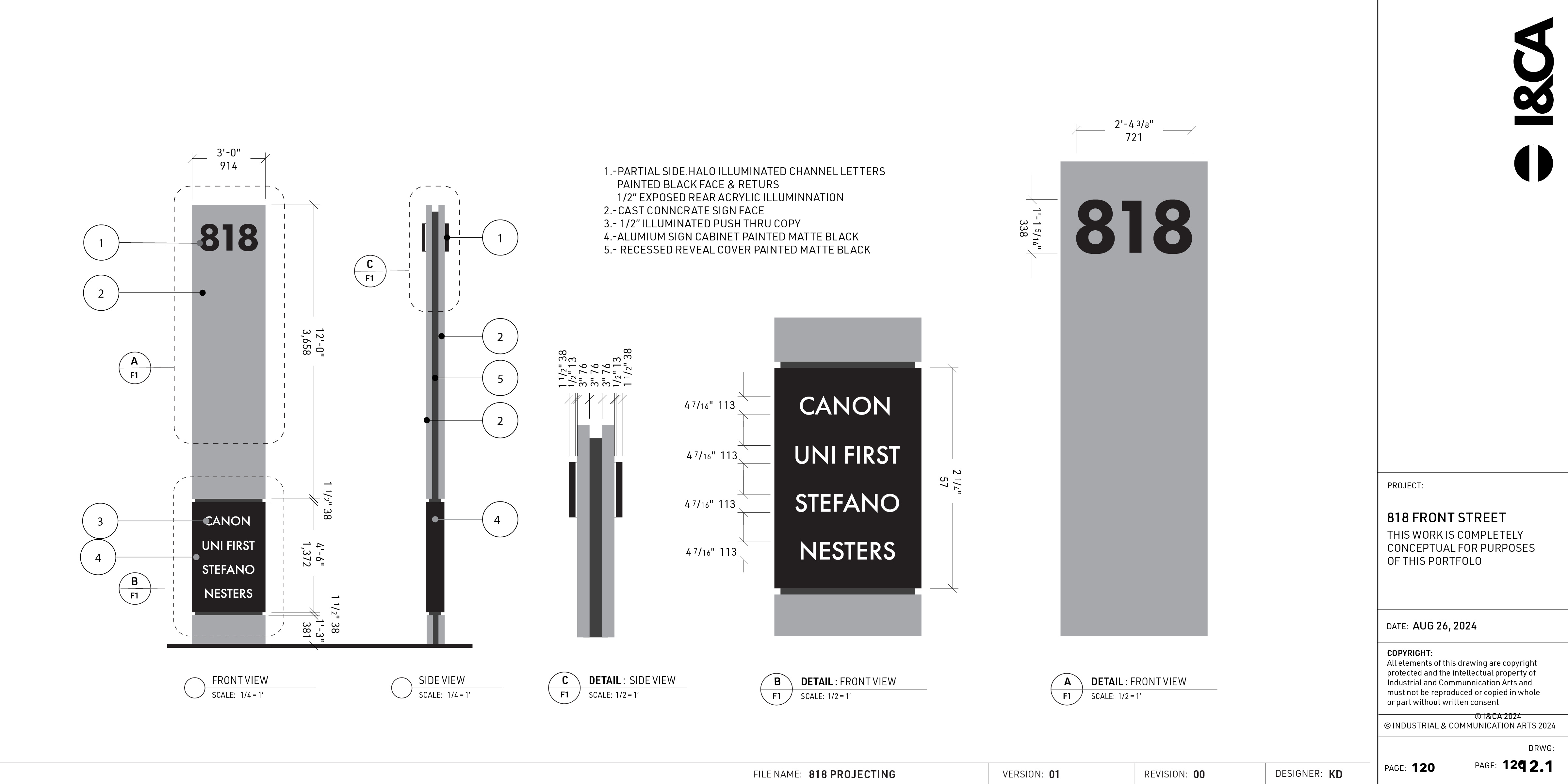 818 sign design signage signage design
