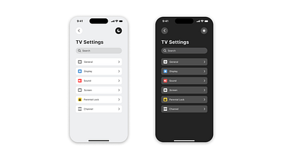 Daily UI #7 - Settings app design daily ui dark mode mobile mobile app settings ui ux