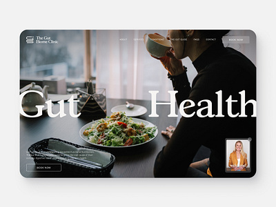 Website Redesign for The Gut Biome Clinic business clean creative design figma landing page minimal modern redesign responsive simple uiux user experience user interface ux web design webdesign website website design