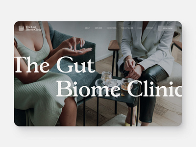 About Page for The Gut Biome Clinic business clean creative design figma landing page minimal modern redesign responsive simple uiux user experience user interface ux web design webdesign website website design wordpress