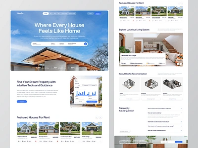 Real Estate Landing Page cansaas clean design interface landing page landing page design property real estate real estate agency real estate design saas saas landing page ui ux web design website website design