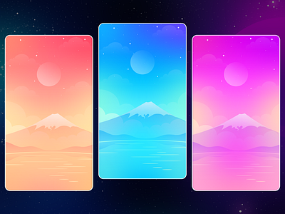 Piano Rhythm Tiles: Background - Fuji background fuji game game background illustration japan landscape magic tiles music music game music tiles piano piano game piano tiles theme