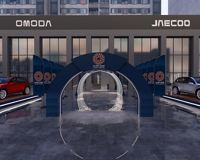 LUXURY VEHICLES OPENING EVENT 3d booth branding design event exhibition exterior flag gate