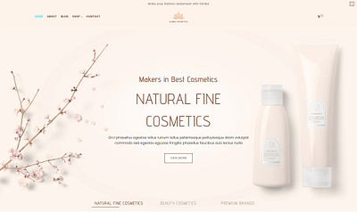 Cosmetics & Beauty adobe photoshop branding design graphic design landing page design logo ui web design website design