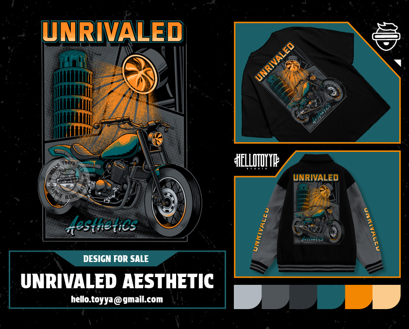 (DESIGN FOR SALE) Motorbike tower pisa illustration For tshirt automotive branding clothing commission work design for sale graphic design harley davidson illustration italia logo merchandise design motorbike motorcycle motosport pisa tower poster design racing design streetwear tshirt design tshirt motorcycle