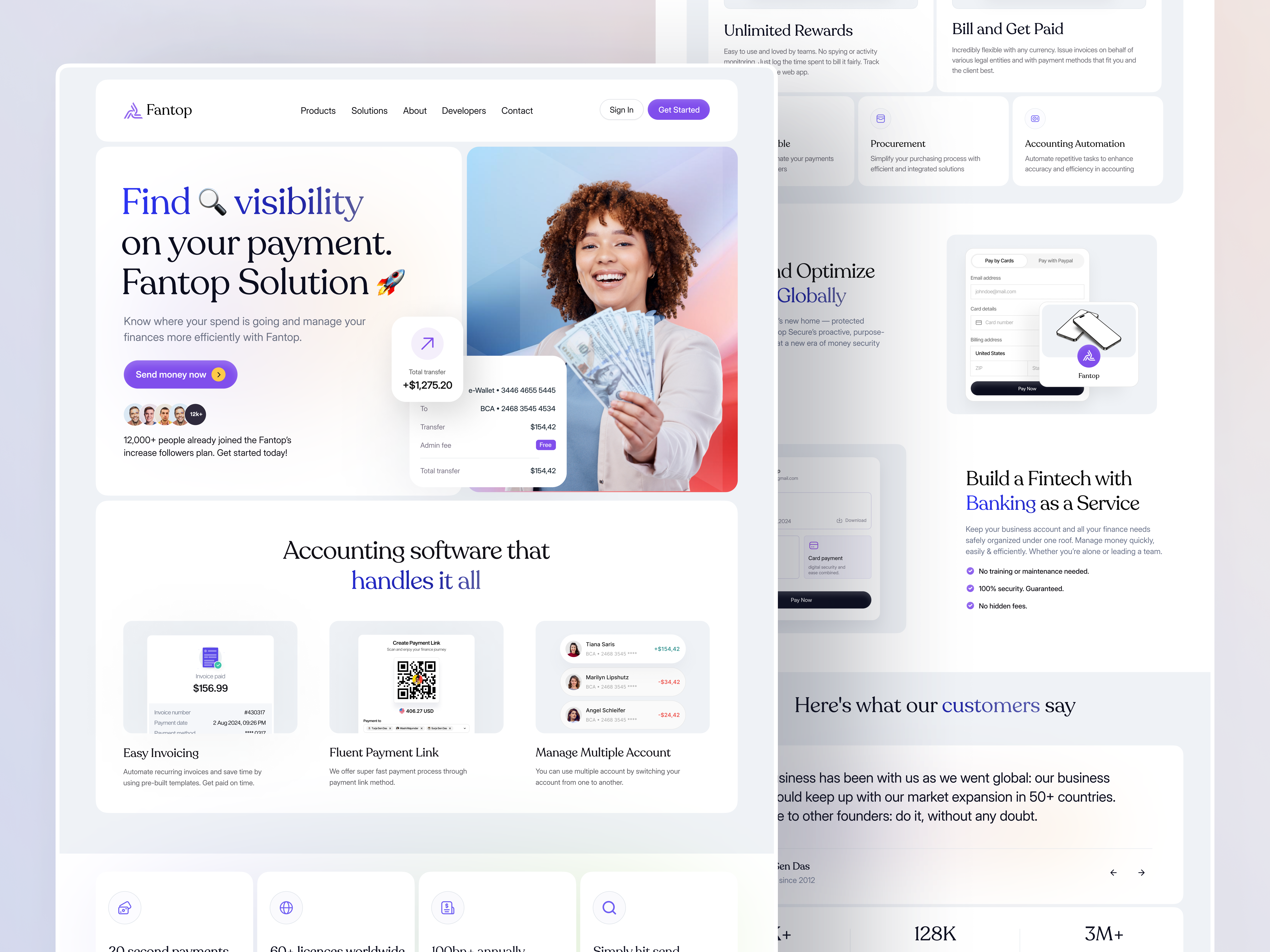Example of Fantop Finance Website 2024