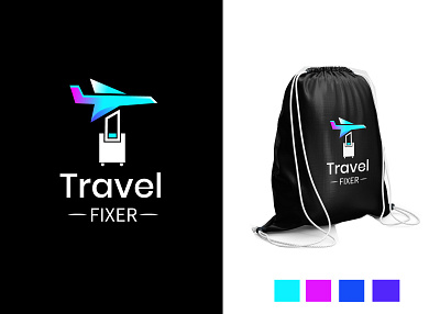 Travel logo ( For sell) branding design graphic design illustration journey letter logo logo travel logo travelling typography vector visit logo