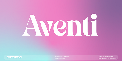 Aventi alternate font bold font display font elegant font font ligature font logotype poster typeface serif font stylish font typeface typography variable font