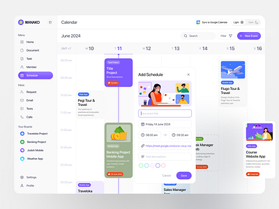 Task Management Dashboard 2d illustration app app design branding dashboard design graphic design illustration landing page mobile app project management saas design saas saas product schedule dashboard task task management team management time management tools vector website