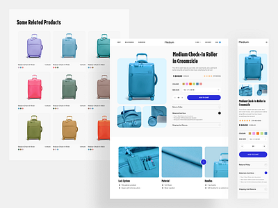 Troly Bag - Ecommerce Product Page Design awe bag shop cart design ecommerce ecommerce landing page ecommerce product page ecommerce website shipping shop page shopify web web design website