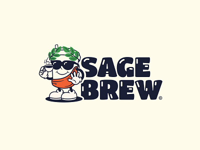 Sage Brew Brand Identity brand and identity brand design brand designer brand identity brand identity design branding branding and identity cafe coffee coffee bean coffee cup coffee shop drink food and beverage identitydesign logo logodesign logotype modern logo visual identity