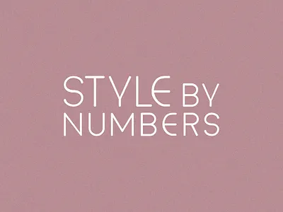 Style By Numbers Branding branding fashion logo stylist